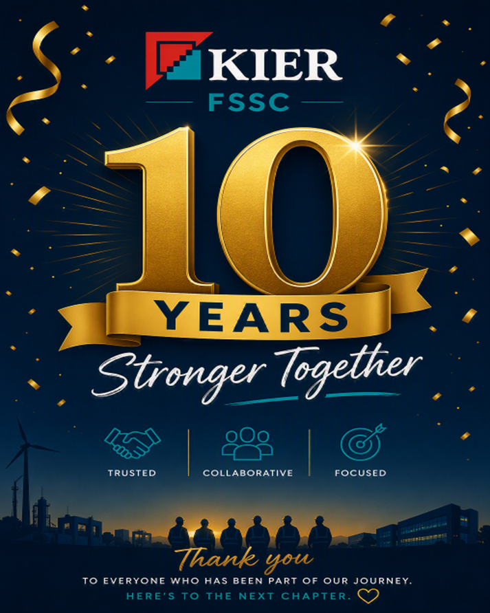 SSF UK Member Milestone: Kier's FSSC Celebrates 10 Years