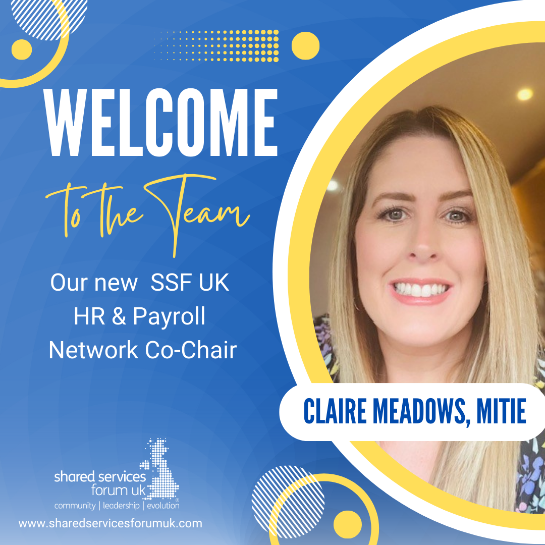 WELCOMING CLAIRE MEADOWS AS OUR NEW CO-CHAIR FOR THE HR & PAYROLL NETWORK