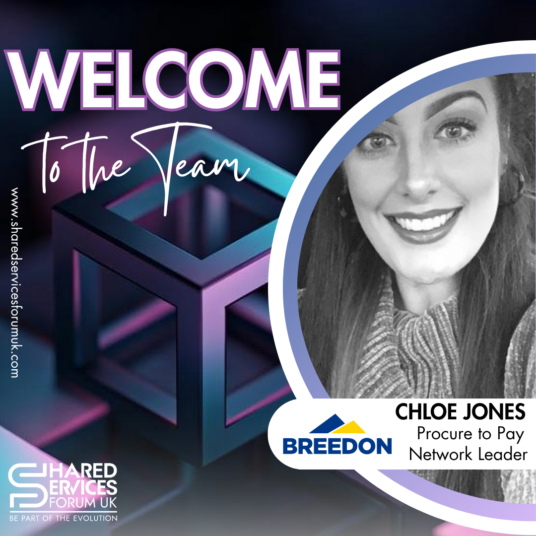 WELCOMING CHLOE JONES TO OUR SSF UK TEAM AS PROCURE TO PAY NETWORK LEADER