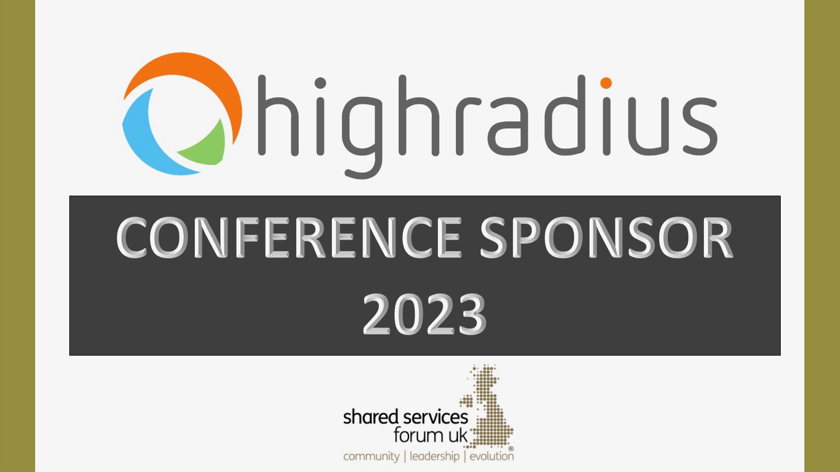 WELCOMING HIGHRADIUS AS CONFERENCE 2023 SPONSORS