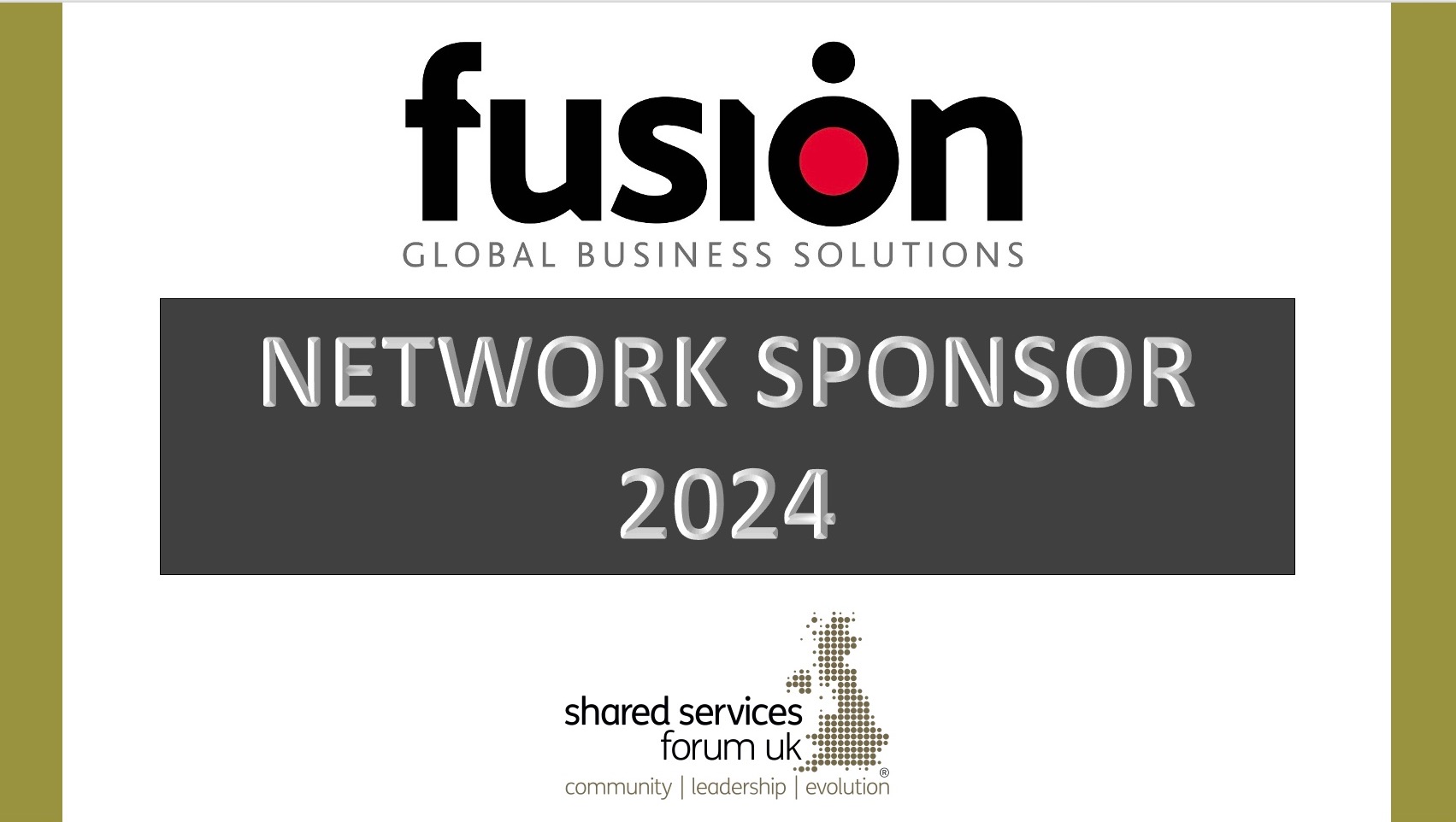WELCOMING FUSION GLOBAL BUSINESS SOLUTIONS AS SSF UK SPONSORS