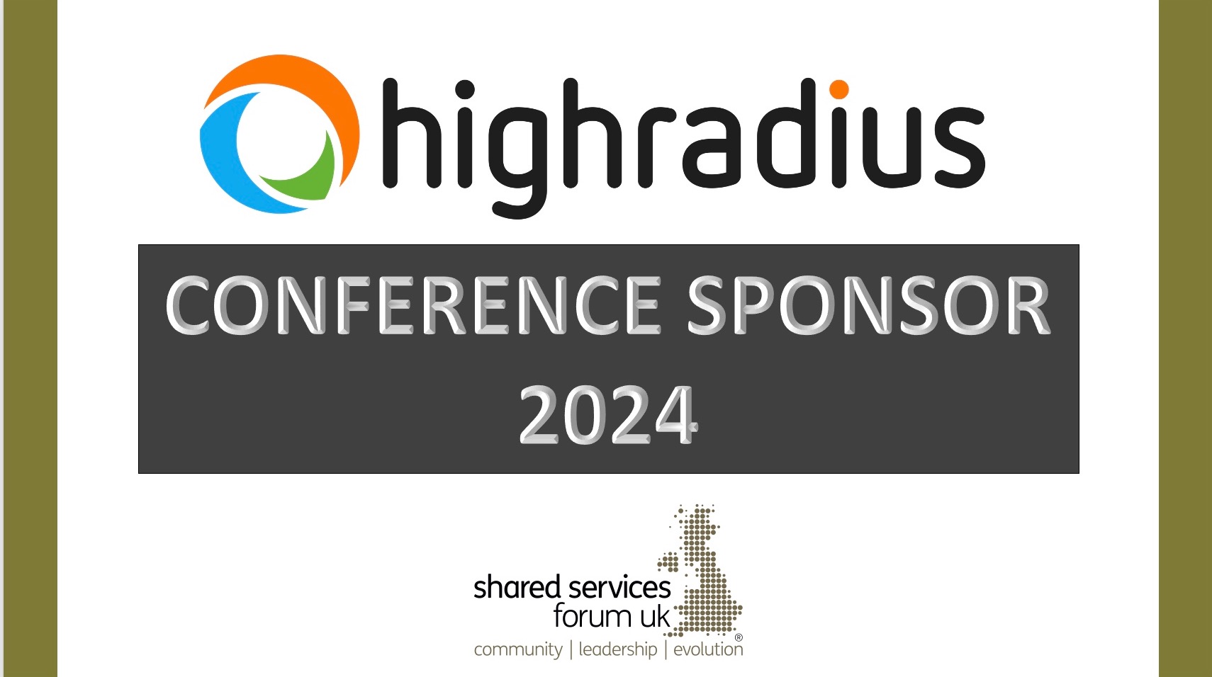 WELCOMING HIGHRADIUS AS SPONSORS OF THE ANNUAL CONFERENCE 2024
