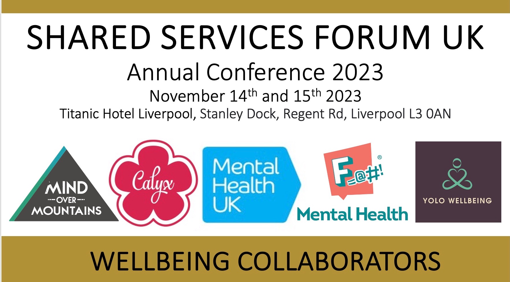 WELCOMING OUR SSF UK WELLBEING COLLABORATORS TO THE ANNUAL CONFERENCE 2023