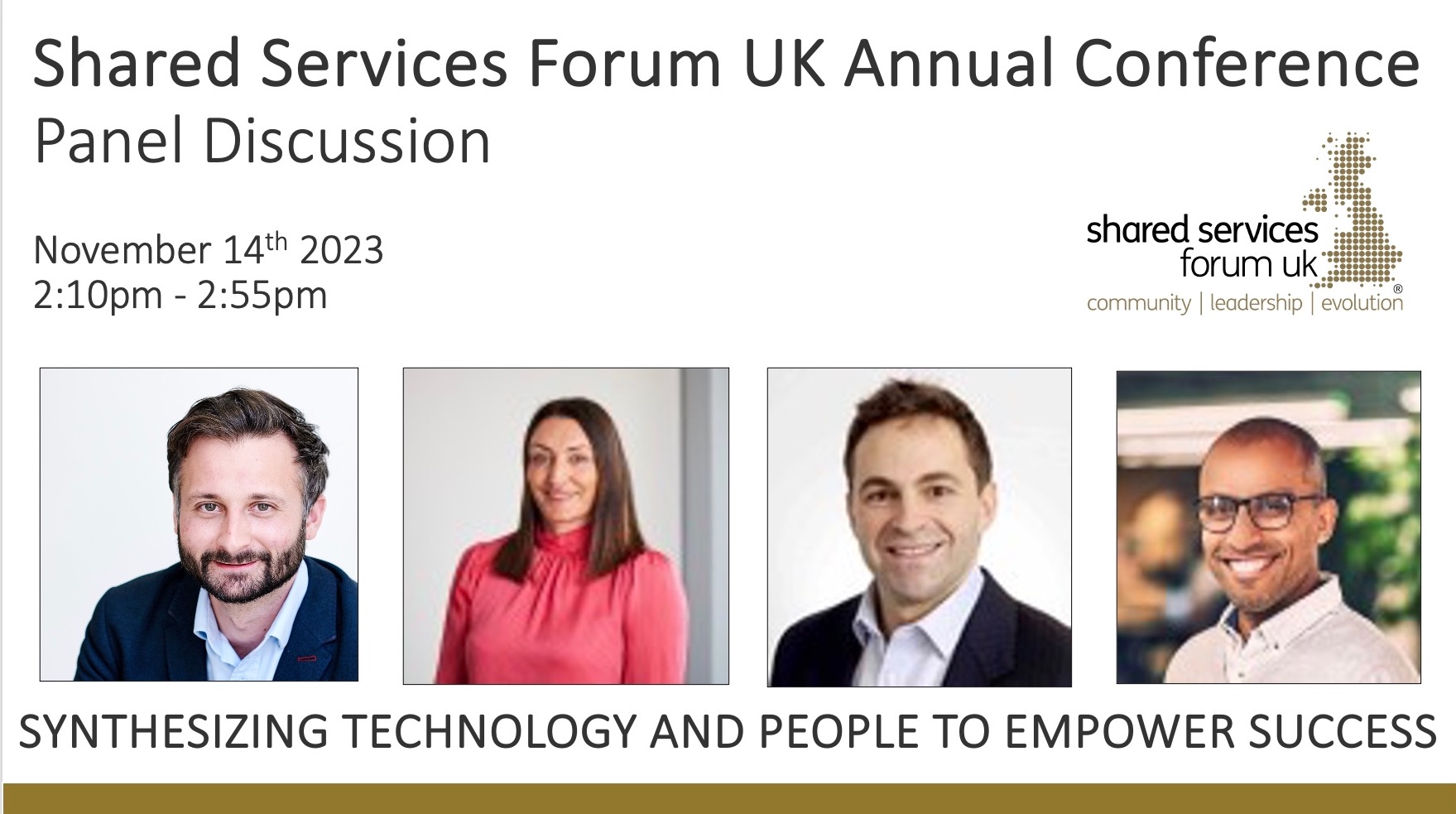 WELCOMING OUR PANELISTS FOR THE 'SYNTHESIZING TECHNOLOGY AND PEOPLE TO EMPOWER SUCCESS' PANEL DISCUSSION