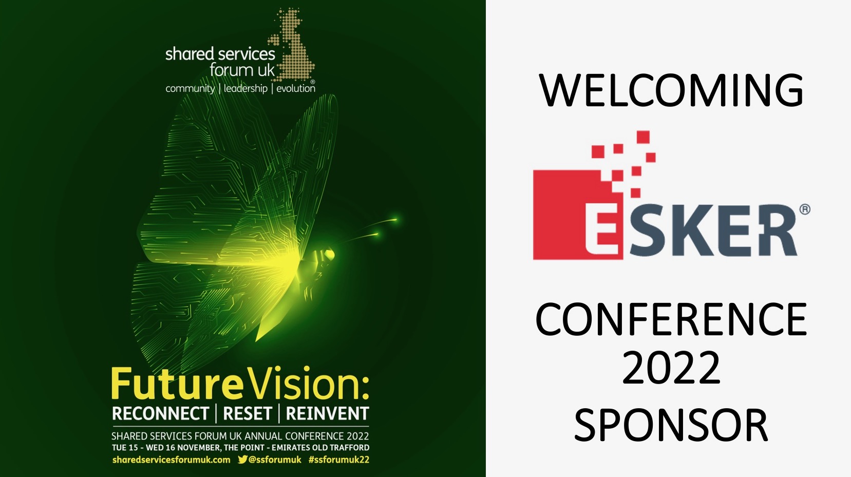 ESKER SPONSORS FOR THE SSF UK ANNUAL CONFERENCE 2022