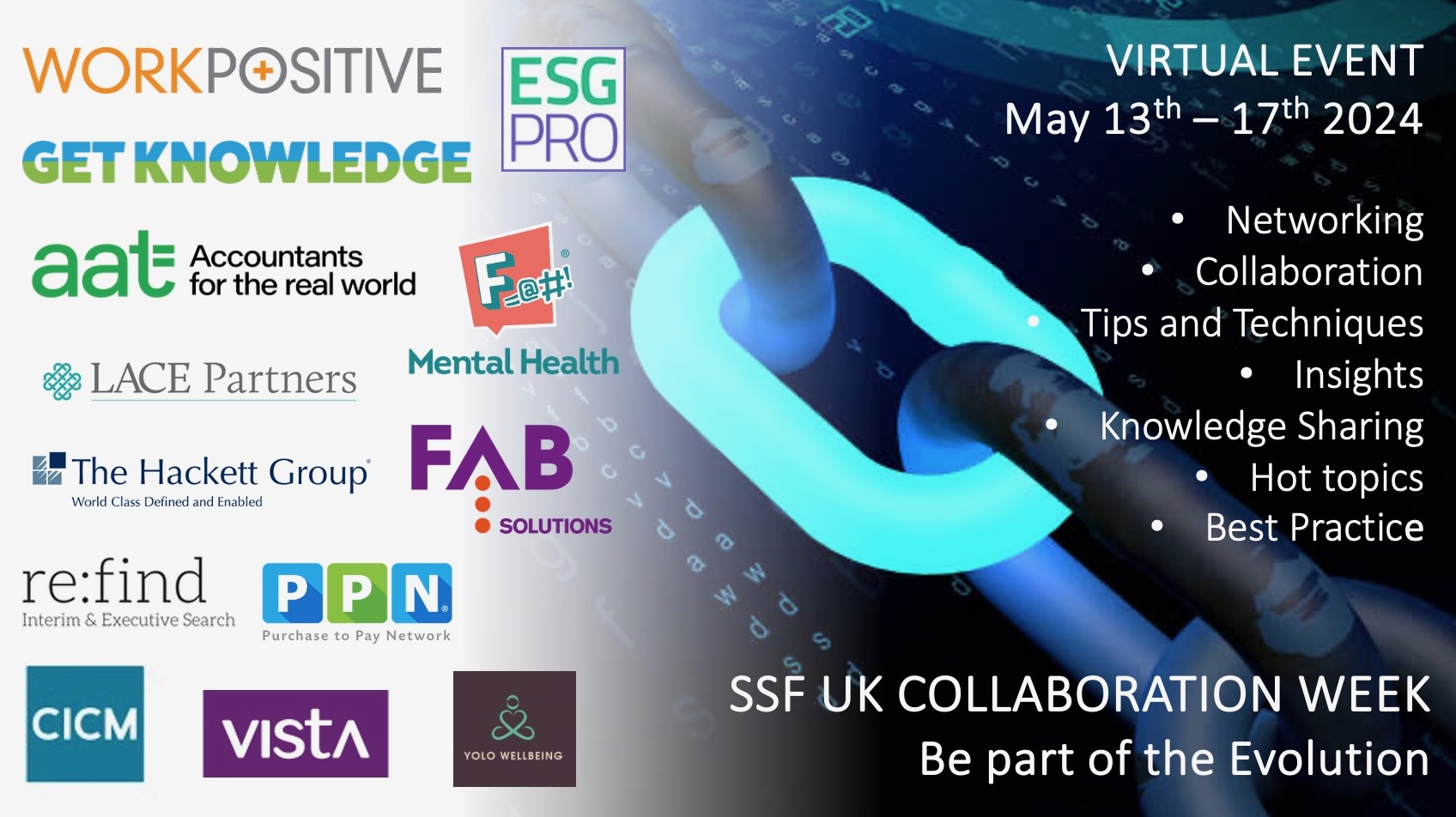 SSF UK COLLABORATION WEEK SESSIONS CONFIRMED