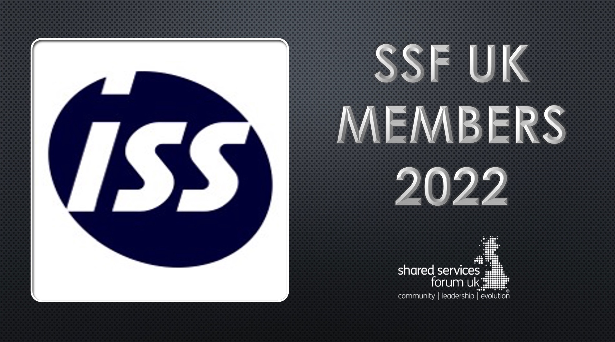 WELCOMING ISS AS NEW MEMBERS TO SSF UK