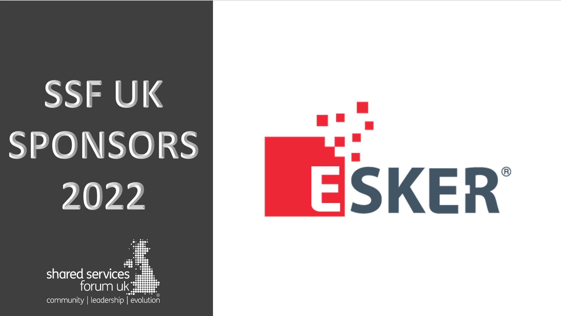 WELCOMING ESKER AS SPONSOR FOR 2022
