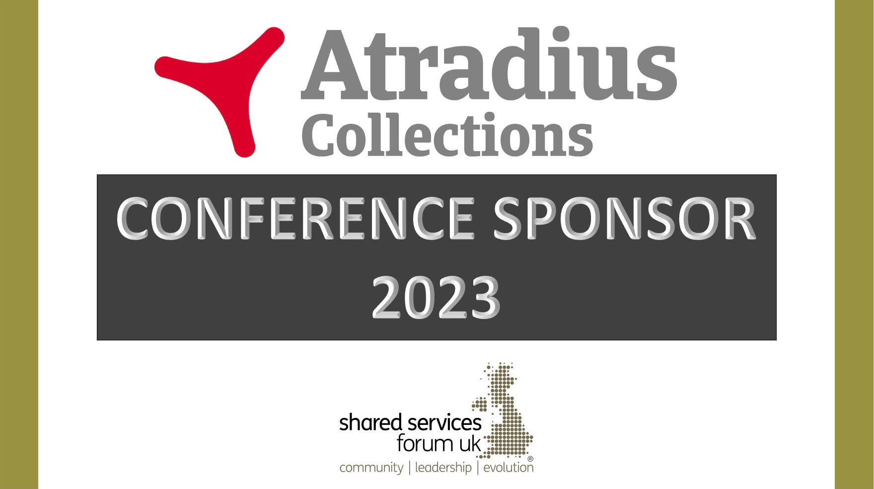 WELCOMING ATRADIUS COLLECTIONS AS SSF UK CONFERENCE SPONSORS