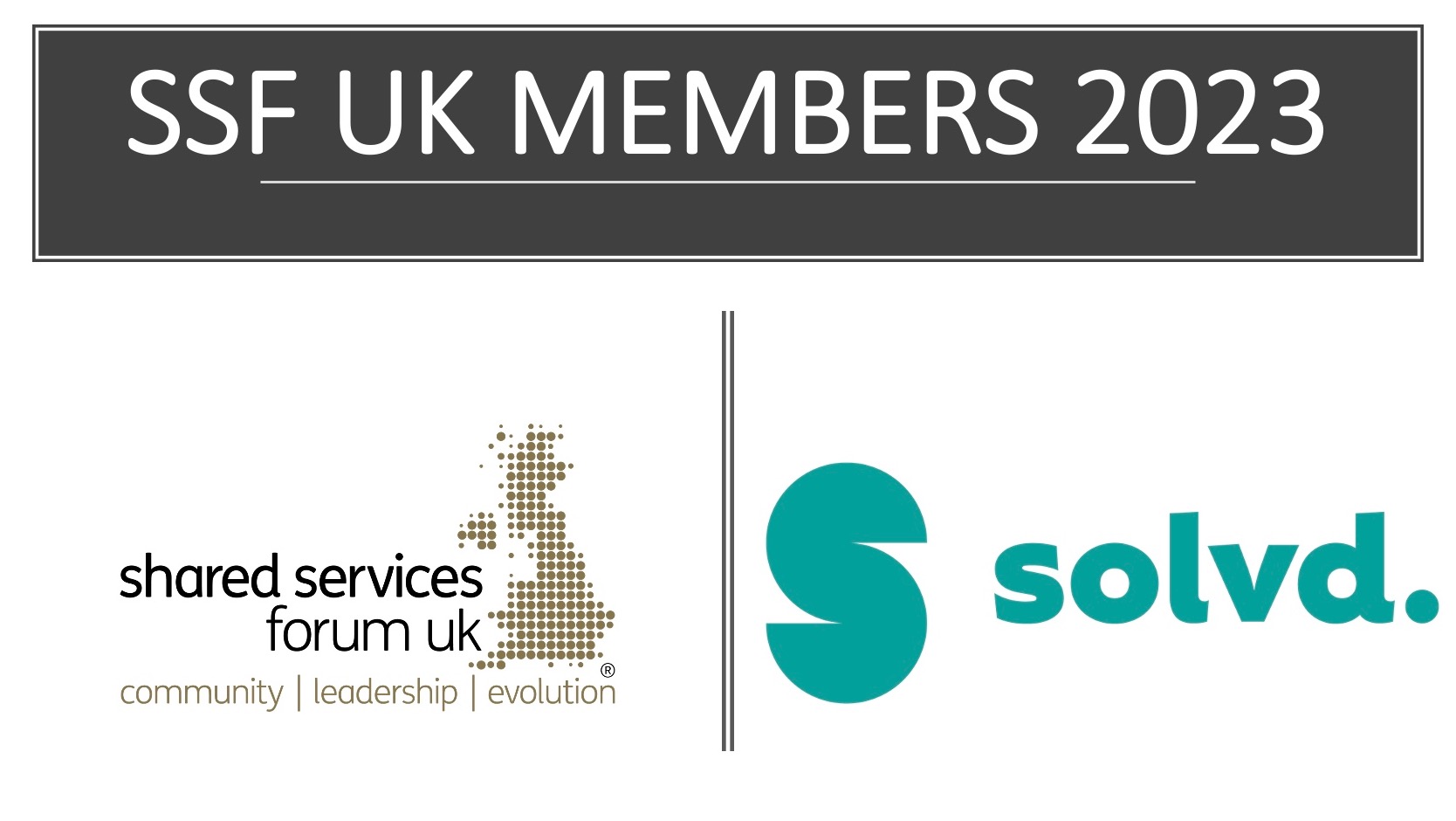 WELCOMING SOLVD. AS NEW MEMBERS TO OUR SSF UK MEMBERSHIP COMMUNITY
