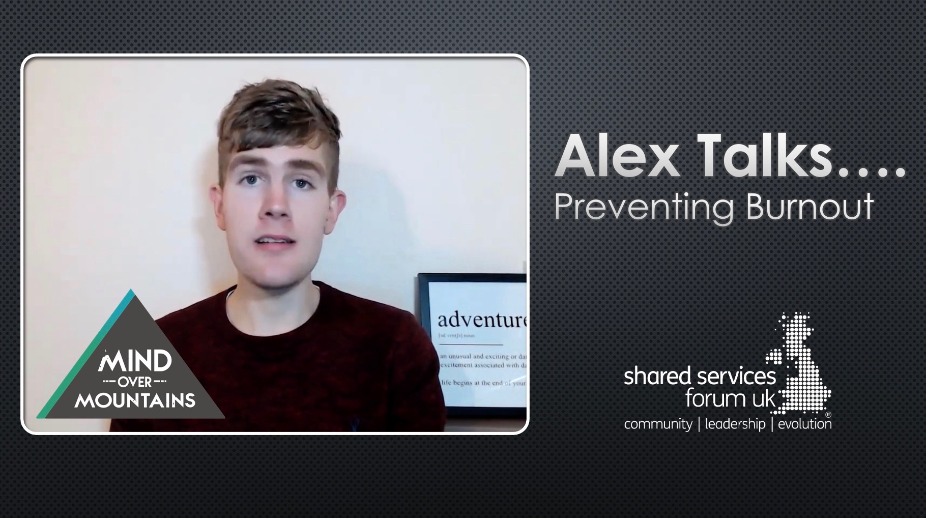 ALEX'S TALKS...........PREVENTING BURNOUT