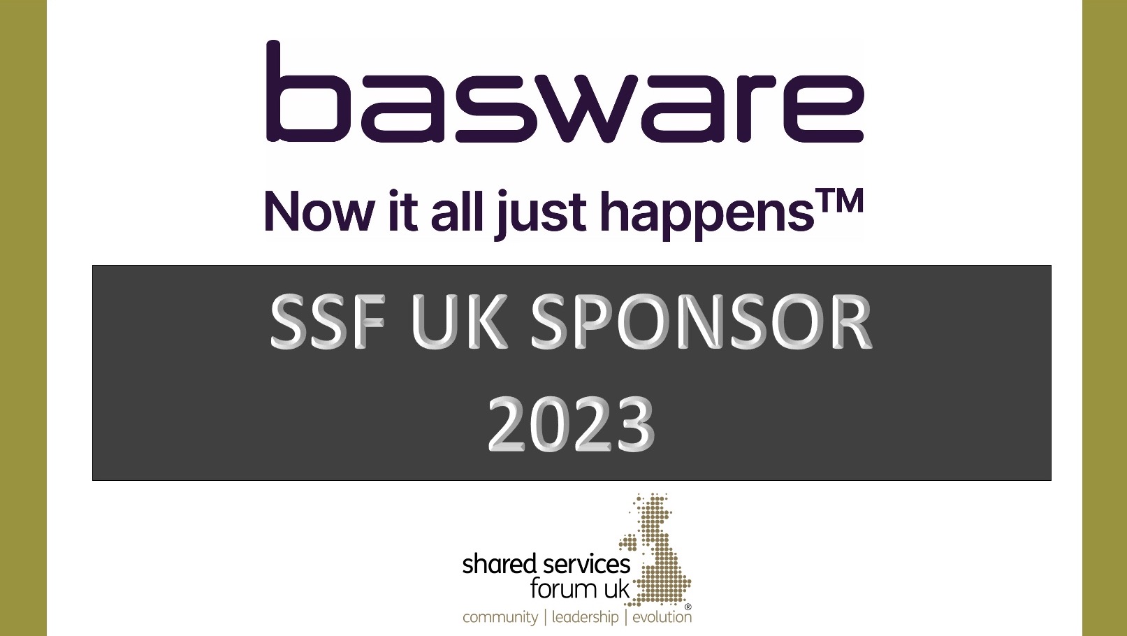 WELCOMING BASWARE AS SPONSORS TO SSF UK
