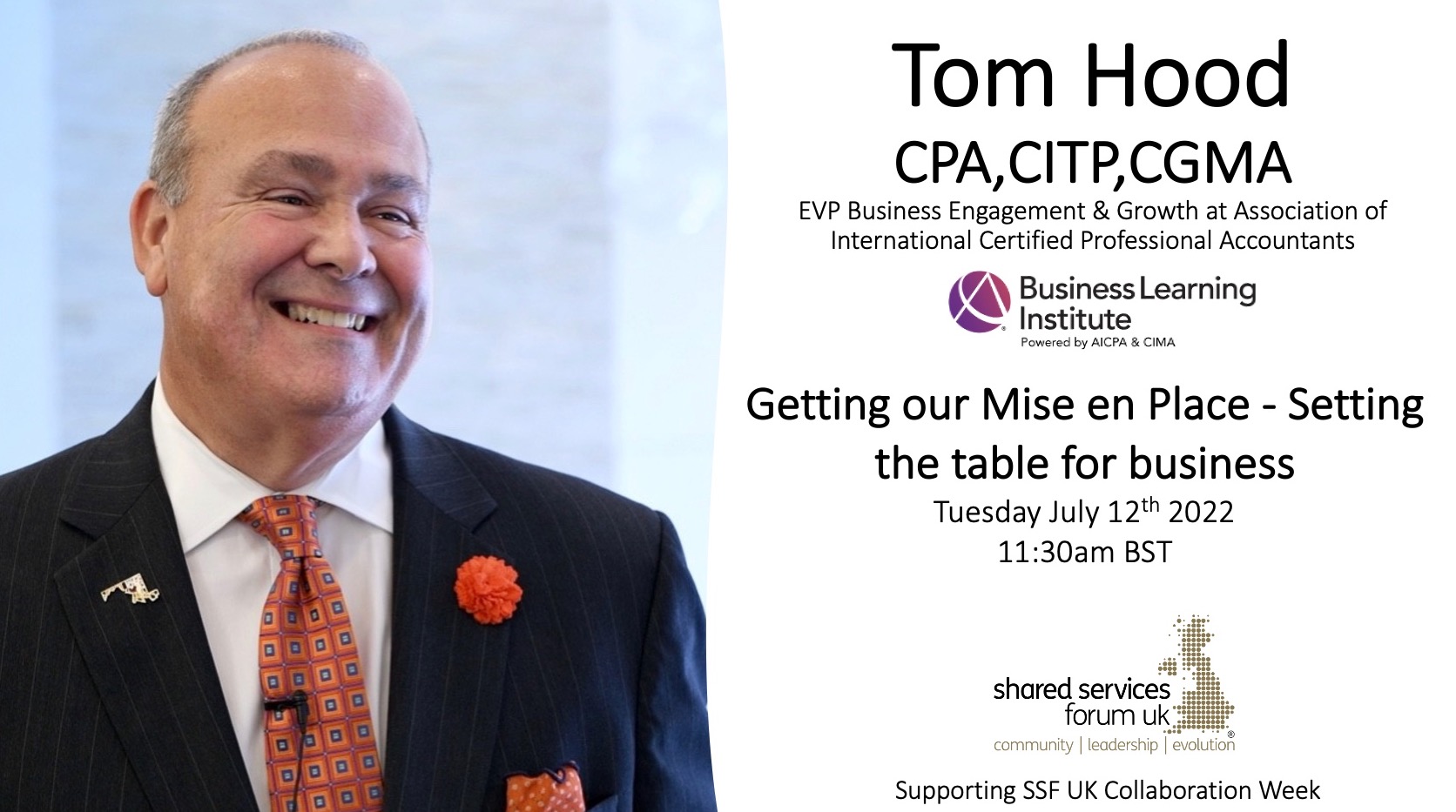 TOM HOOD - MISE EN PLACE - SETTING THE TABLE FOR BUSINESS